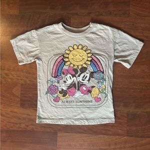 Disney Mickey & Minnie “Always Sunshine” Rainbow Girls T-Shirt - Sz XS